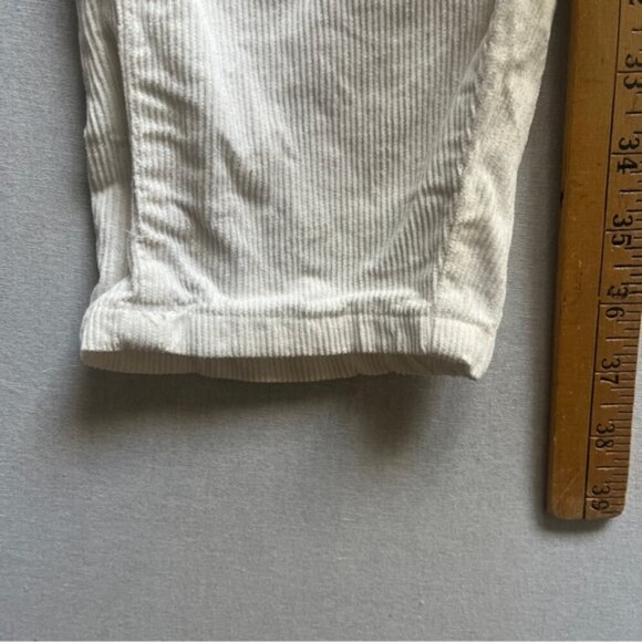Zara paper bag high waist corduroy slim fit pants Sz 2 /24” - Picture 9 of 11